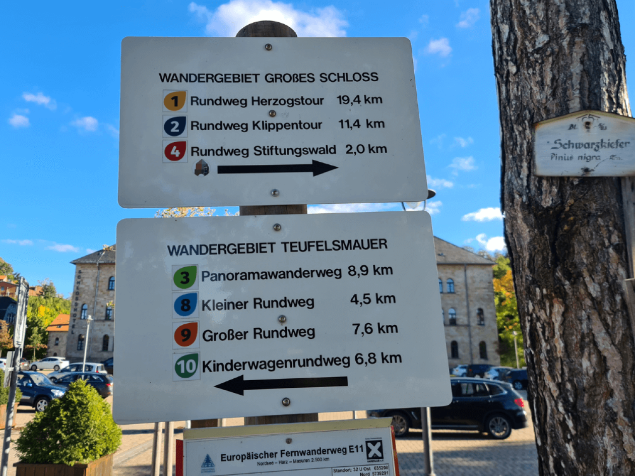 Wanderwege am Schlosshotel Blankenburg