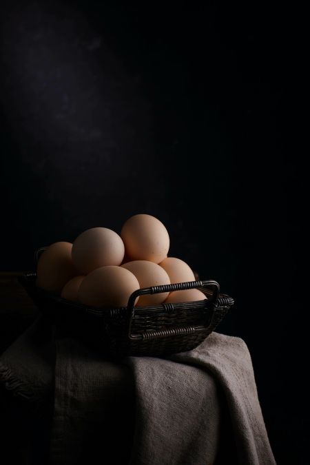 Korb mit Eiern