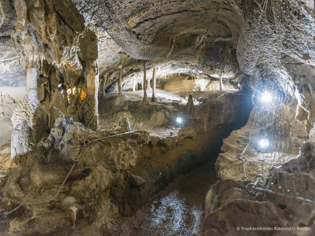 Kristallkammer der Rübeländer Tropfsteinhöhle