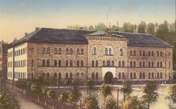Historische Ansicht auf die ehemalige Kaserne Blankenburg