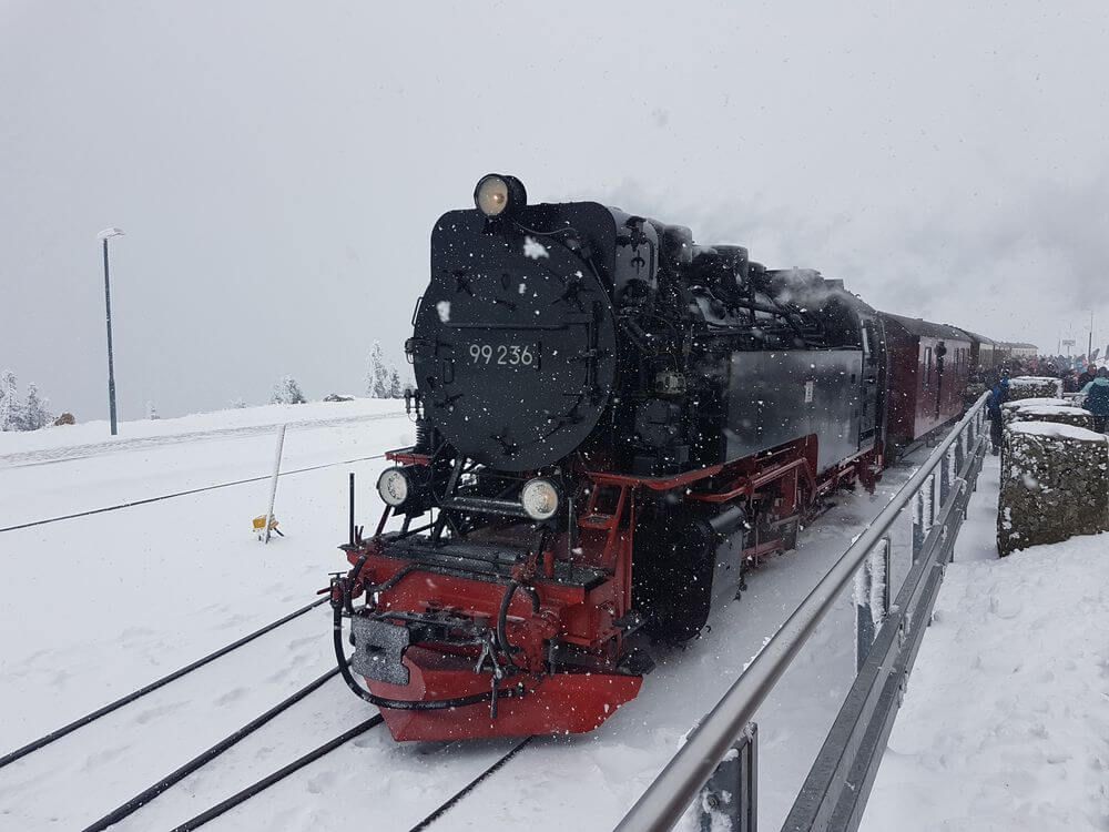 Harzer Brockenbahn im Winter