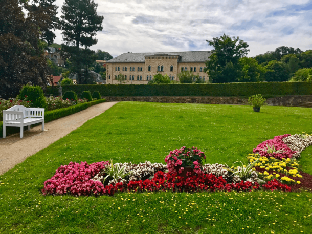 Barocke Schlossgärten mit Schlosshotel Blankenburg