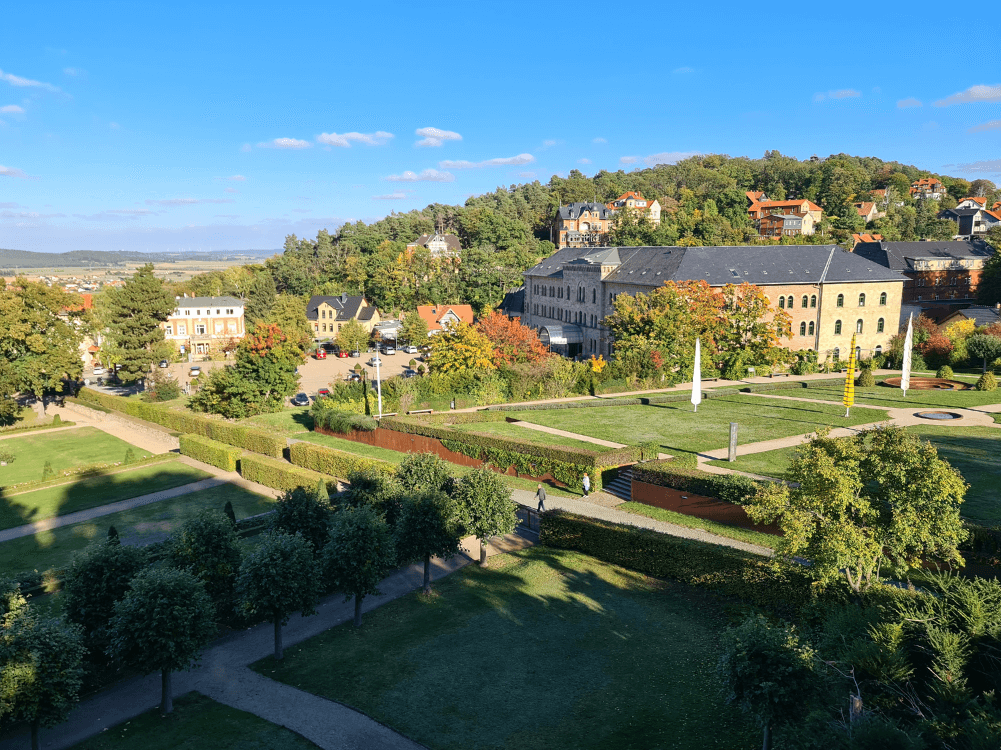 Schlosshotel Blankenburg Blick vom Schlosspark