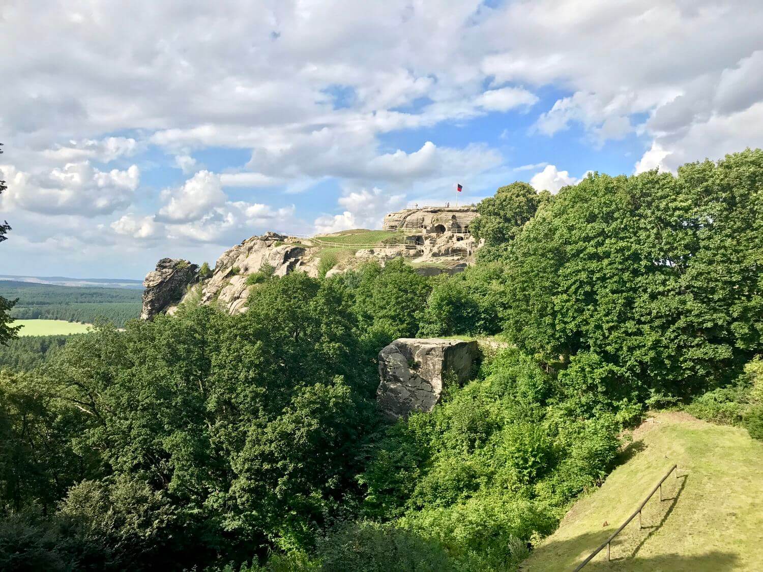 Fernsicht Burgruine Regenstein in Blankenburg