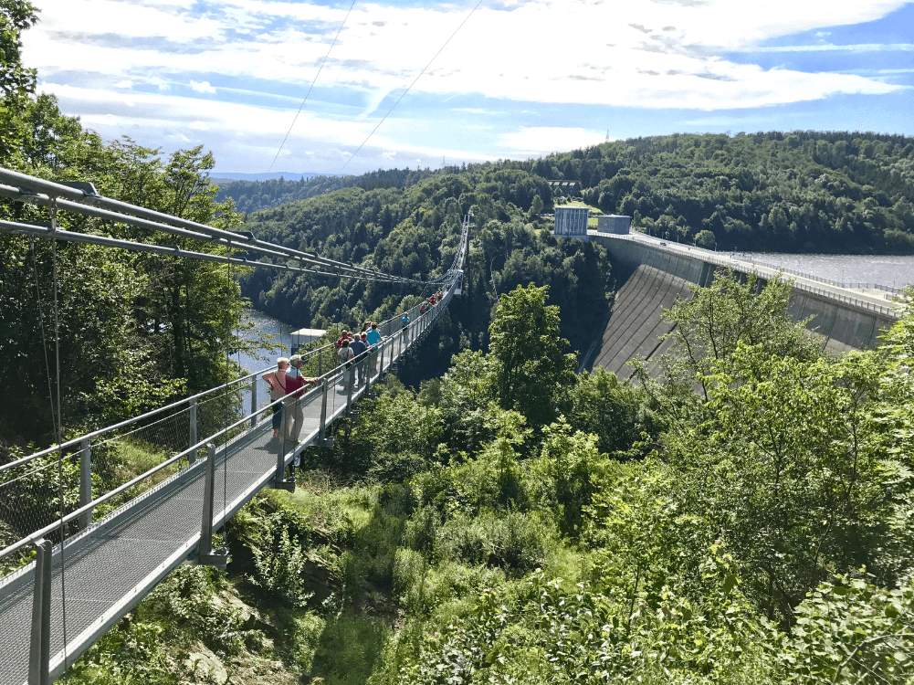 Rappbodetalsperre Hängebrücke