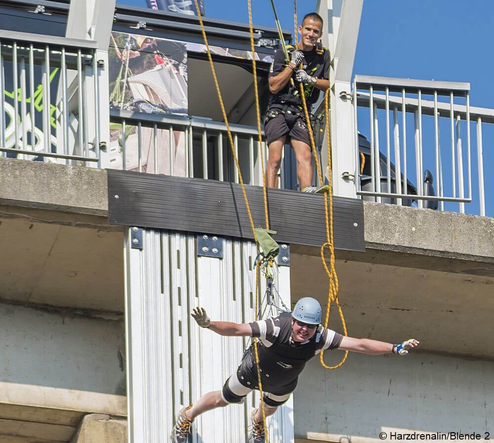 Wallrunning an der Talsperre