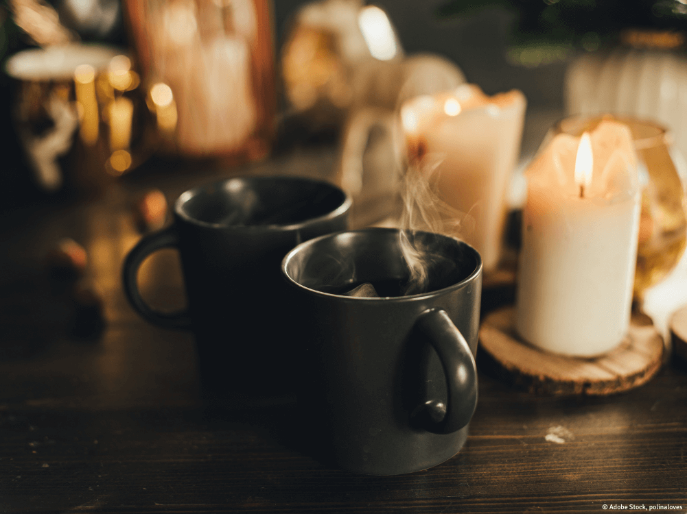 Weihnachtliches Kaffeetrinken