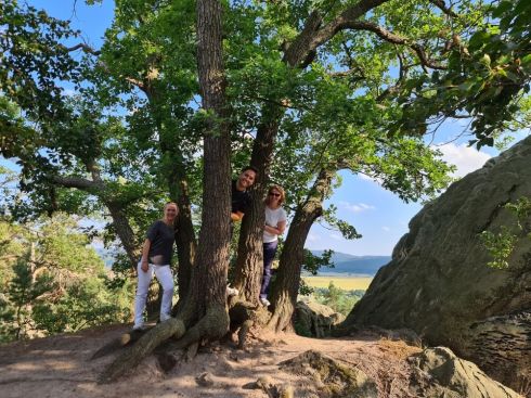 Teamwanderung auf der Teufelsmauer