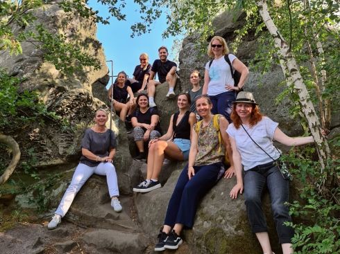Spaß mit dem Team in der Natur