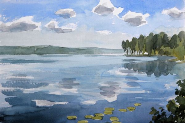 Gemälde Schweden See