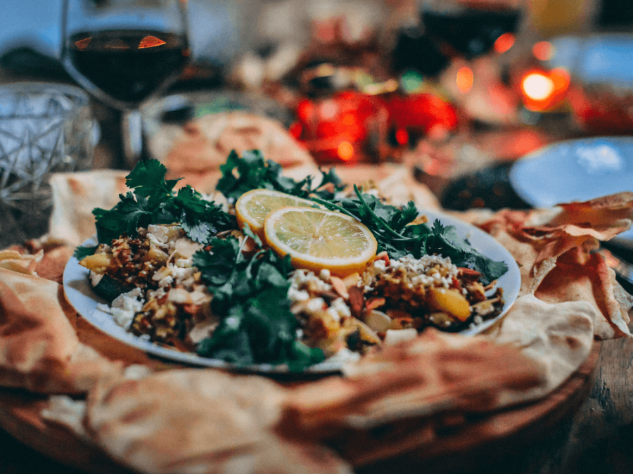 Gesunde Ernährung mit veganen Gerichten