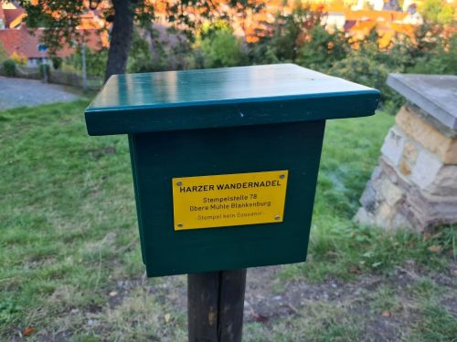 Wandernadel Stempelstelle Blankenburg