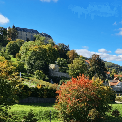 Ausblick auf das Blankenburger Schloss und die Barocken Gärten